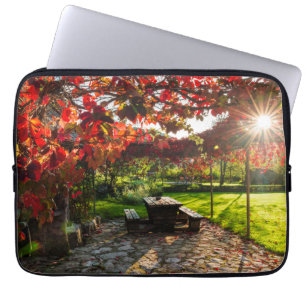 Sun through autumn leaves, Croatia Laptop Sleeve