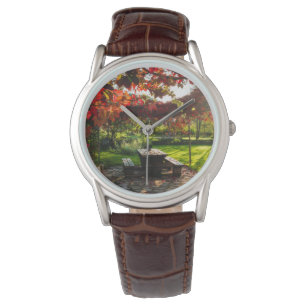 Sun through autumn leaves, Croatia Watch