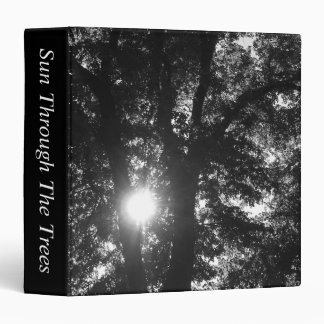 Sun Through The Trees B&W (1.5in) Binder