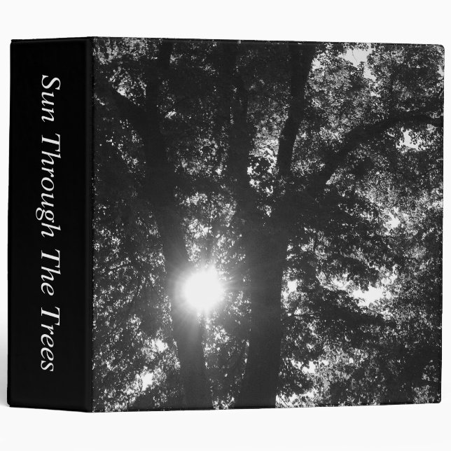 Sun Through The Trees B&W (2.0in) Binder (Front/Spine)