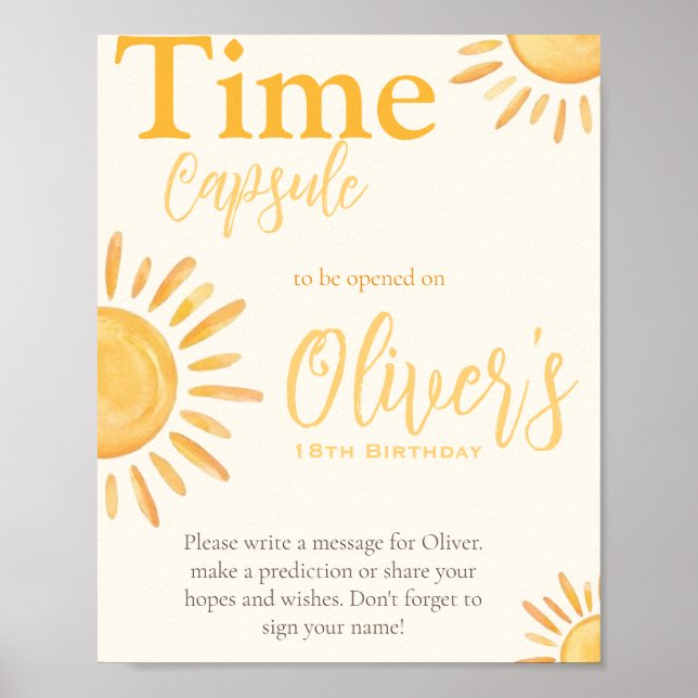 Sun Time Capsule Poster (Front)