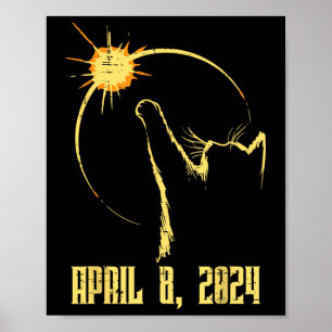 Sun Total Solar Eclipse 2024 April 8 Men Women Kid Poster