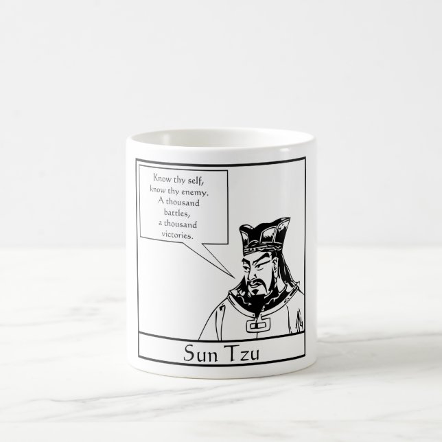 Sun Tzu and Quote Coffee Mug (Center)