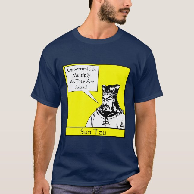 Sun Tzu and Quote T-Shirt (Front)