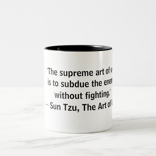 Sun Tzu Art of War Without Fighting Mug (Center)