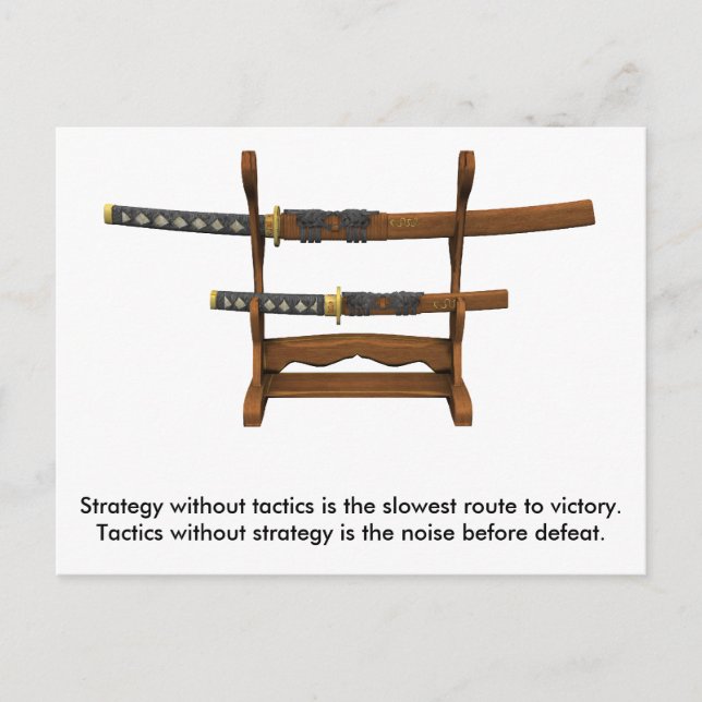 Sun Tzu Quote Postcard (Front)