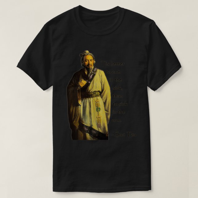 Sun Tzu White T-Shirt (Design Front)
