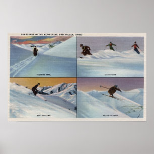 Sun Valley, ID - Ski Poster