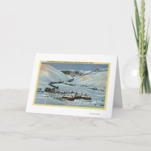 Sun Valley, ID - Winter Scene, Sun Valley Holiday Card