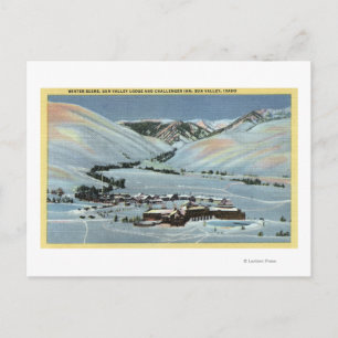 Sun Valley, ID - Winter Scene, Sun Valley Postcard