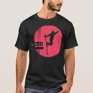 Sun Valley Idaho Ski Fan Mountain Skiing Skier  T-Shirt