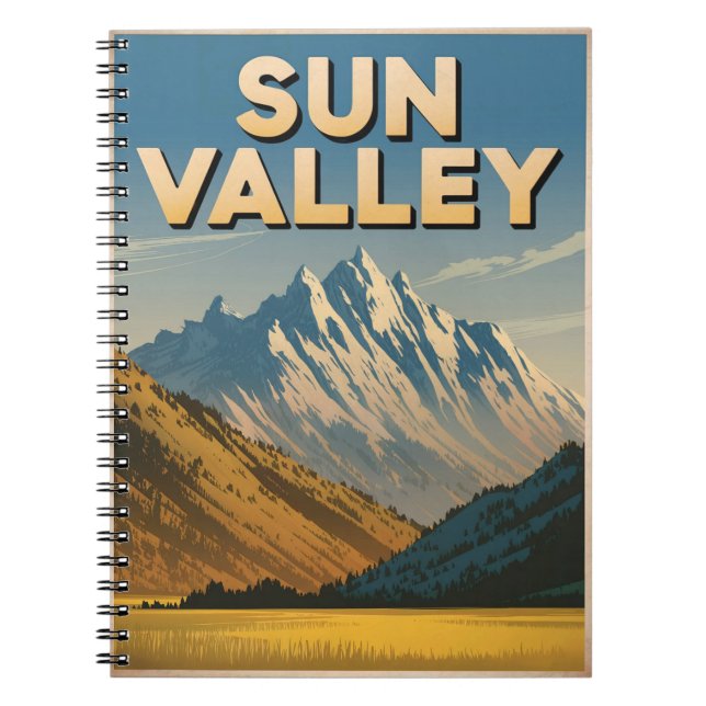 Sun Valley Idaho Vintage Notebook (Front)