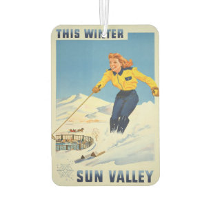 Sun Valley Idaho Vintage Travel air freshner Freshener