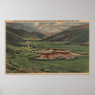 Sun Valley, IDView of Sun Valley Lodge Poster