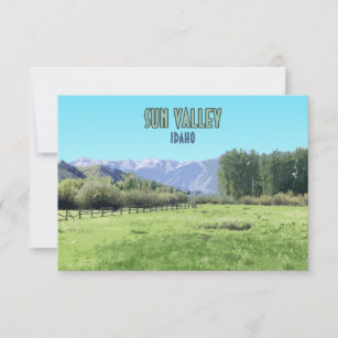 Sun Valley Ketchum Idaho Flat Card