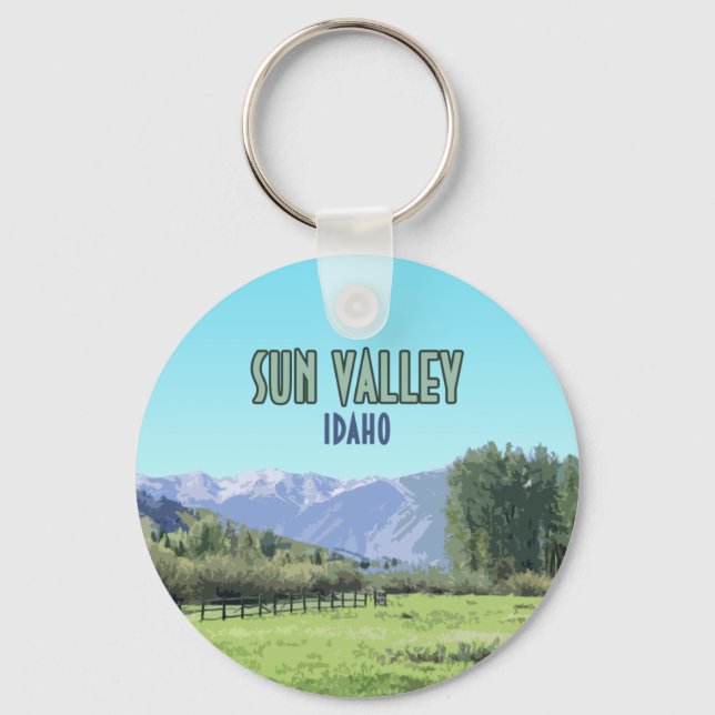 Sun Valley Ketchum Idaho Keychain (Front)