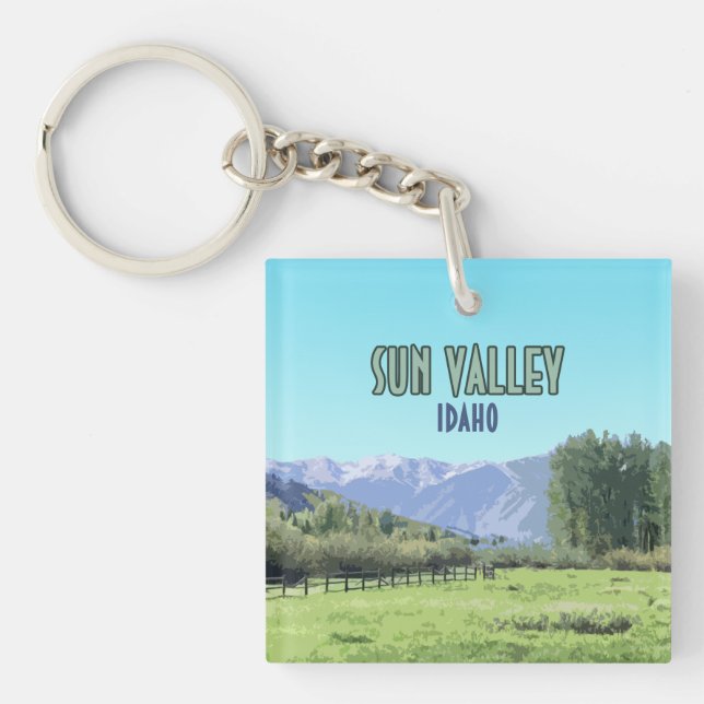 Sun Valley Ketchum Idaho Keychain (Front)