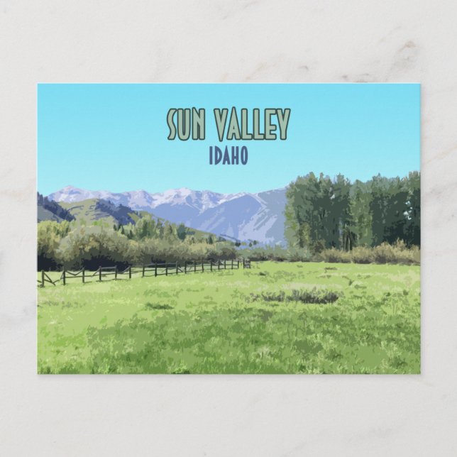 Sun Valley Ketchum Idaho Postcard (Front)
