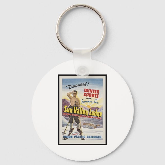 Sun Valley Lodge Idaho Keychain (Front)