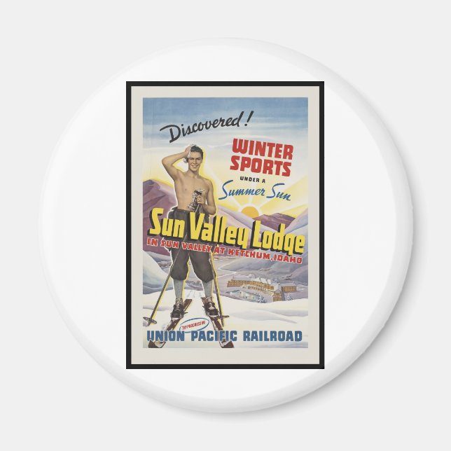 Sun Valley Lodge Idaho Magnet (Front)