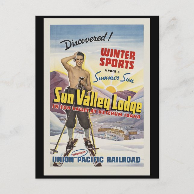Sun Valley Lodge Idaho Postcard (Front)
