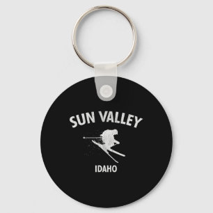 Sun Valley Skiing Tee Idaho Ski Keychain