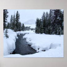 Sun Valley Snow Stream Print