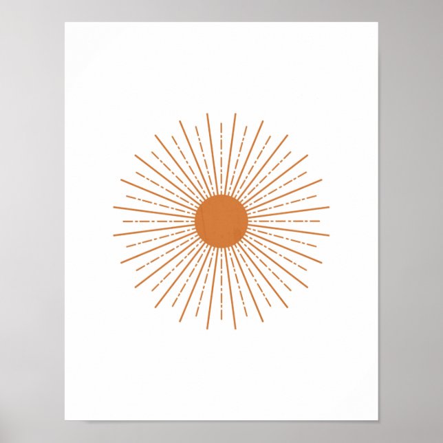 Sun Wall Decor, Sun Poster, Sun Art Print (Front)
