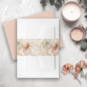Sun-Washed Garden Wedding ID1283 Invitation Belly Band