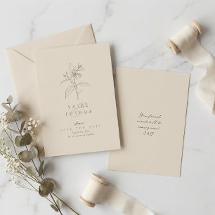 Sun-Washed Garden Wedding ID1283 Save The Date