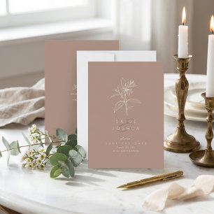 Sun-Washed Garden Wedding ID1283 Save The Date