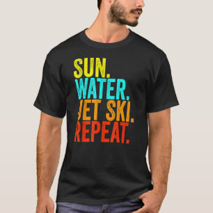 Sun Water Jet ski Repeat Vintage Jet Ski T-Shirt
