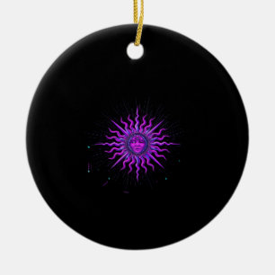 Sun - Whimsigoth Graphic Ceramic Ornament