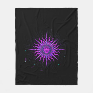 Sun - Whimsigoth Graphic Fleece Blanket