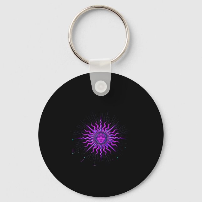 Sun - Whimsigoth Graphic Keychain (Front)