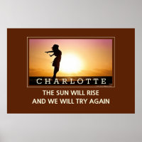 Sun Will Rise We Will Try Again Quote Wall Art