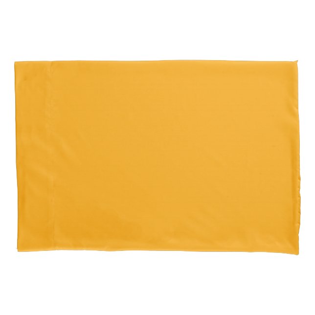 Sun Yellow colour Easily Customize This Pillowcase (Front-Left)