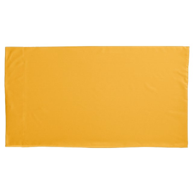 Sun Yellow colour Easily Customize This Pillowcase (Front-Left)