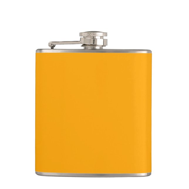 Sun Yellow Decor You Can Customize Hip Flask (Front)