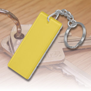 Sun Yellow Solid Colour Classic Elegant Keychain