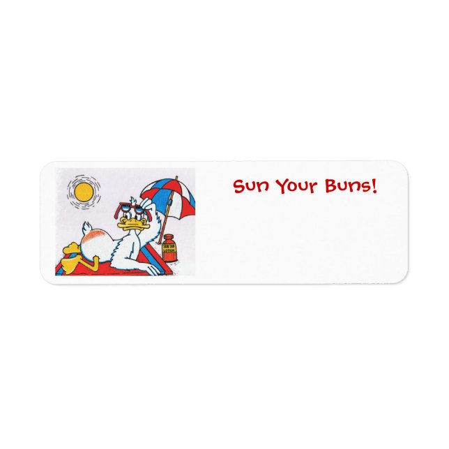 Sun Your Buns/Vacation Humour (Front)