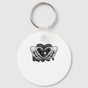 Sunand~1 - Skeleton Heart Hands  Keychain