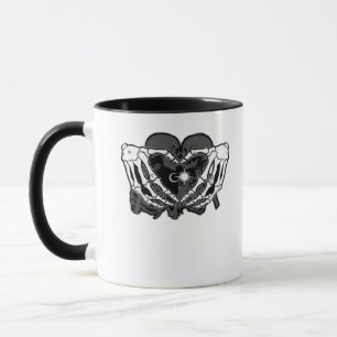 Sunand~1 - Skeleton Heart Hands  Mug