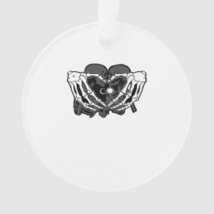 Sunand~1 - Skeleton Heart Hands  Ornament