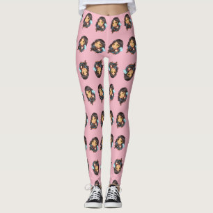 Sunaya Reading Chibi Leggings