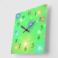 Sage Green Gradient Aura Round Clock