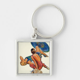 Sunbathers Keychain