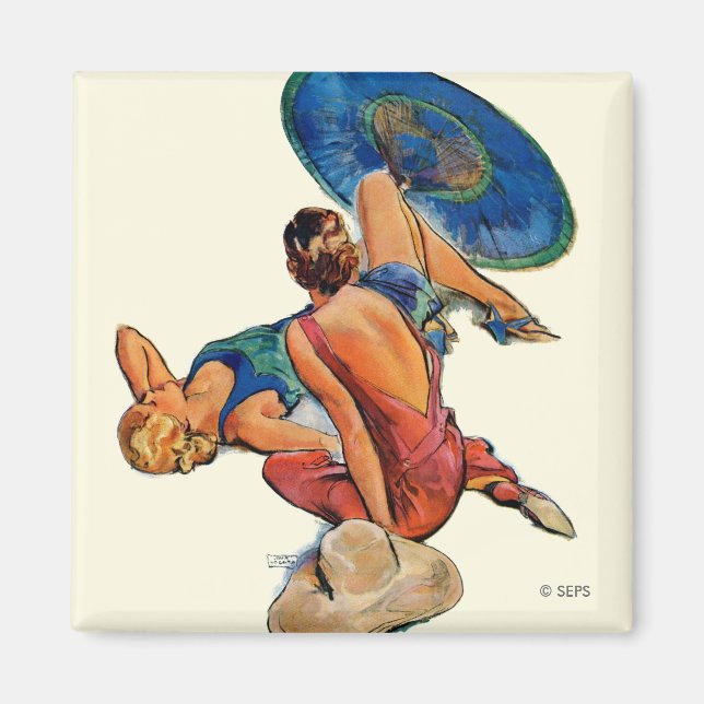 Sunbathers Magnet (Front)