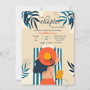 Sunbathing Beauty Bachelorette Party Invitation