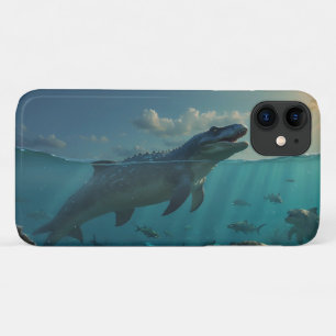 Sunbathing Mosasaur (Dinosaur Art) Mug iPhone 11 Case